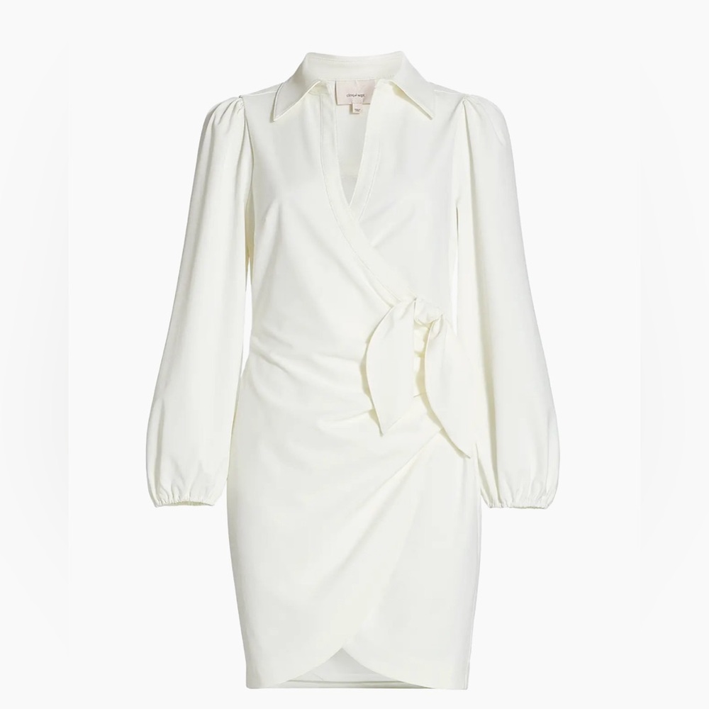 Cinq à Sept White Long Sleeve dress